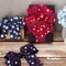 Patriotic Ribbon Wired Navy with White Star 1-1/2 Inch x 10 Yard Red White Blue Ribbon 4th of July